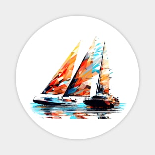 Sailing Boat Sea World Ocean Beauty Discovery Travel Magnet